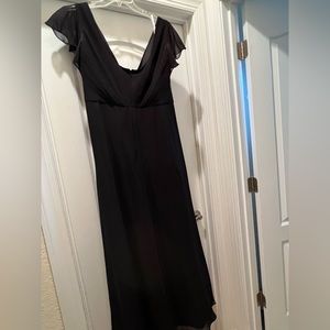 Black Chiffon floor length dress